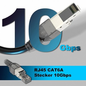 Cat6A/7/8 ağ aletsiz çinko alaşımlı korumalı Ethernet 10Gbps 22AWG SFTP kabloları aletsiz RJ45 konnektörleri için sonlandırma fişleri - Product Image 2