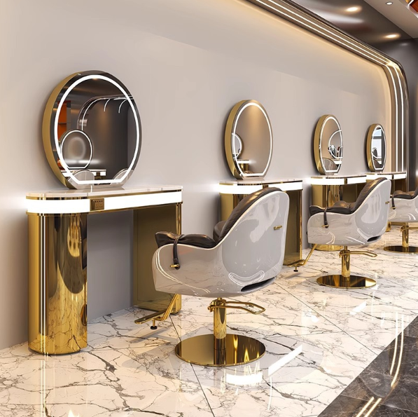 ที่นั่งเดี่ยวสีทองแบบด้านเดียว