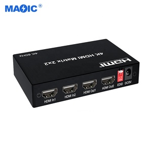 Benutzer definierte CE 2.0 4K 60Hz HDMI Matrix 2x2 und 2x4 2 in 2 Out 4 Out mit Audio-Trenn ausgang HDMI-Video konverter