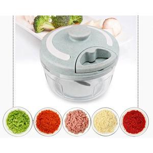 RAYSHINE çok fonksiyonlu manuel çekme halat üzerinde döner sebze kesici/Mini el sebze meyve kesme çekerek kıyıcı - Product Image 4