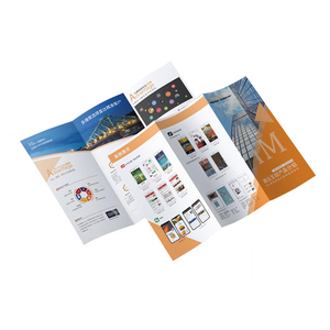 High Quality Custom Logo Trifold <strong>Flyer</strong> Kraft Paper Digital Printing for <strong>Company</strong> Promotion for Interior Design Firms Brochure - Product Image 3