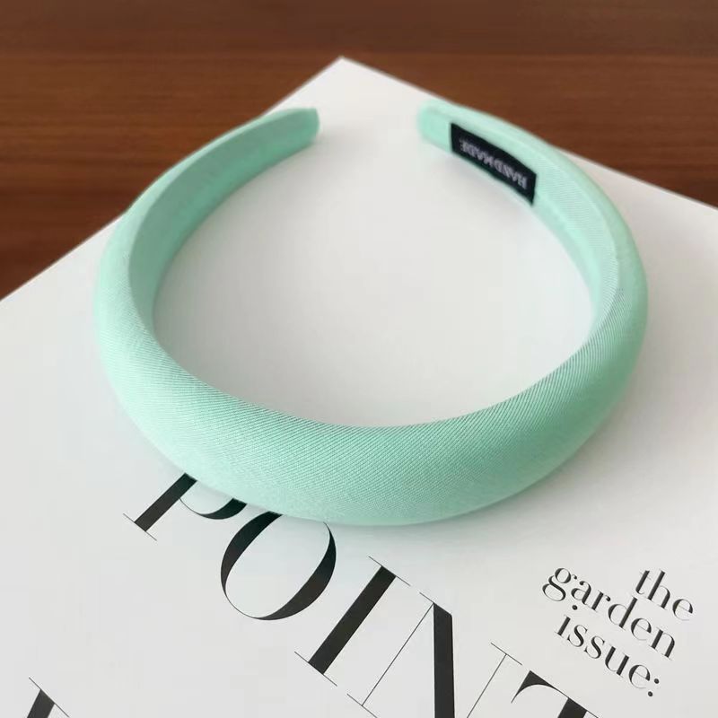 Diadema de esponja verde menta