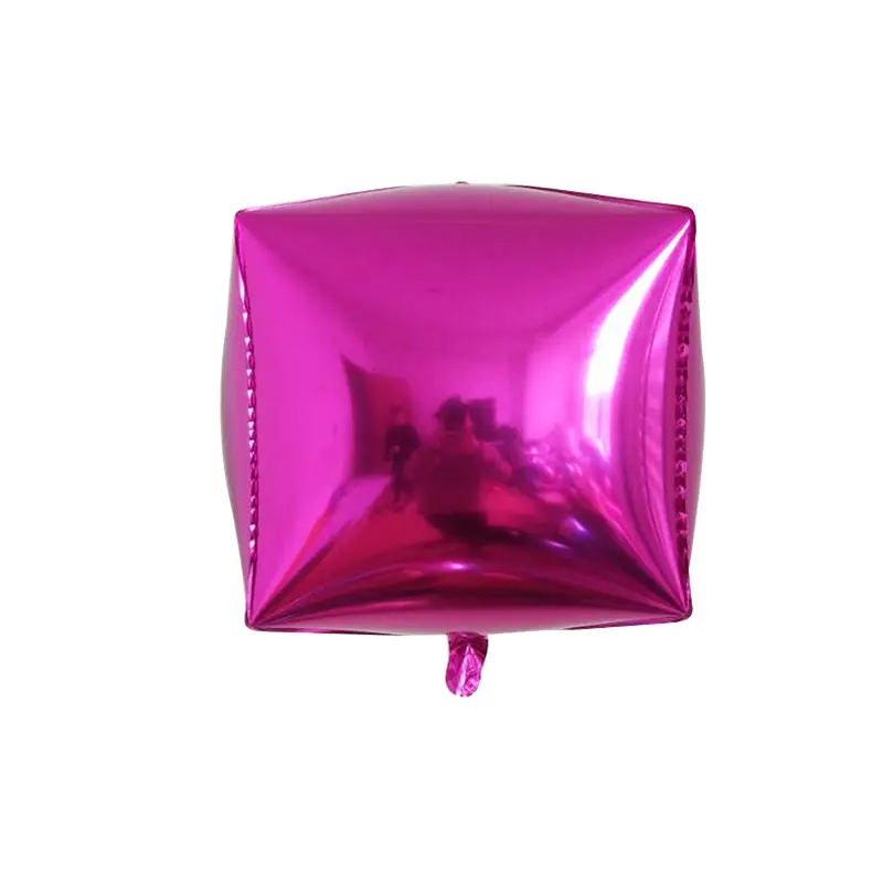Sıcak satış 24 inç 4D alüminyum film kare şekli balon doğum günü partisi için yüksekliği kaliteli balonlar