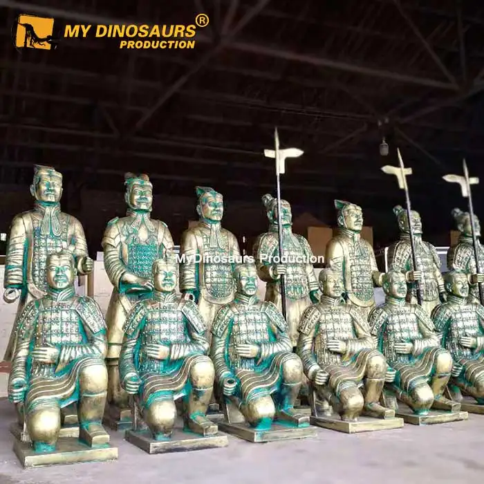 MyDino-figurine pour le parc de thème ML003, modèle Qin Shi Huang S, fessier, armée en terre brute, jouet