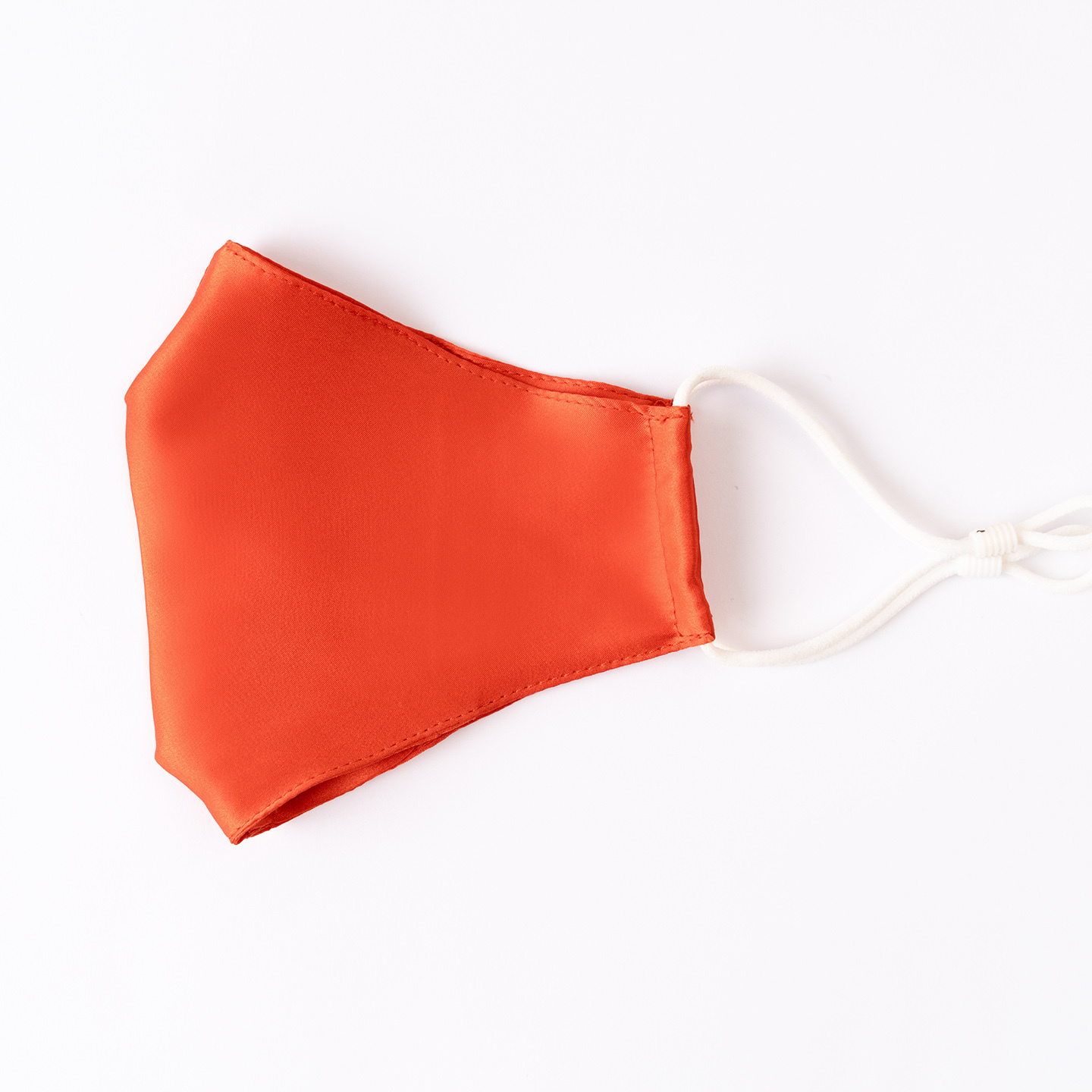 Orange Pure silk face mask