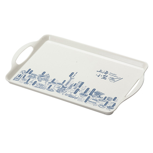 餐厅用多功能矩形托盘，带手柄装饰三聚氰胺托盘 - Product Image 2