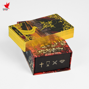Çevre dostu özel baskılı Tarot güverte dayanıklı altın folyo Divination okuma Pract için rehber kağıt malzeme ile Set için - Product Image 6