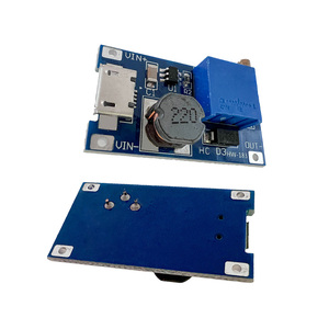 DC DC Step Up Power Supply Booster MT3608 For Replace XL6009 Micro USB 2A Adjustable 2-24V To 28V Step-up <strong>Module</strong> - Product Image 1