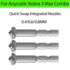 Nhanh chóng trao đổi vòi phun Combo cho Anycubic kobra 3 Max hotend | cứng Thép 0.4/0.6/0.8mm vòi phun | 3D máy in nâng cấp phụ kiện - Product Image 2