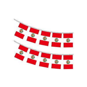Promosyon Peru perulu küçük dize ülke dünya bayrakları ulusal kutlama süslemeleri için flama afişler - Product Image 6