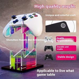 ขาตั้งจอแสดงผลอะคริลิค2ชั้นที่มีตัวควบคุมเกมที่มีสีสันสำหรับ PS4สำหรับ SWITCH & for Xbox ที่เข้ากันได้กับ PC-สภาพใหม่ - Product Image 3