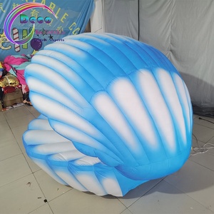 LED Lightedเปลือกหอยบอลลูนงานแต่งงานตกแต่งห้องนั่งเล่นโรงละครInflatable Mermaid Shell - Product Image 3