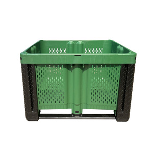 <strong>Logistics</strong> Nestable Plastic Pallet <strong>Container</strong> Mesh Bulk <strong>Container</strong> for Fruit - Product Image 6