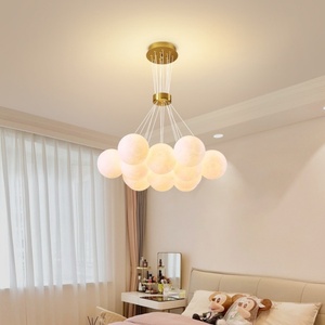 <strong>Designer</strong> Creative Spherical Living Room Light Modern Simple <strong>Led</strong> Bubble Ball Dining Room Bedroom Chandelier - Product Image 1