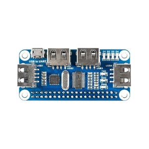 4 porte USB mozzo cappello per lampone Pi 3 / 2 / Zero W scheda di estensione USB a UART per il debug seriale compatibile con USB - Product Image 1
