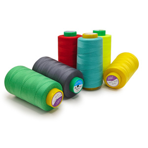 20/3 hilo de poliéster de costura barato proveedor de hilo de poliéster ANMA blanco para overlock de ropa - Product Image 3