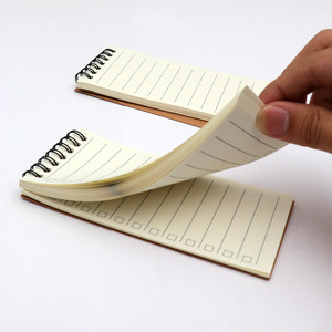 Bloc de notas personalizado, para hacer lista Bloc de notas, espiral, planificador semanal/Diario, logo kraft, bolsillo, Bloc de notas impresas