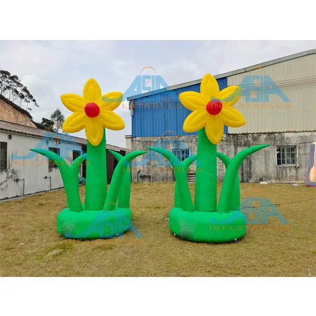 Modello di albero gonfiabile gigante in PVC squisito personalizzato con Design di piante gonfiabili con luci a Led per la decorazione di attività di festa