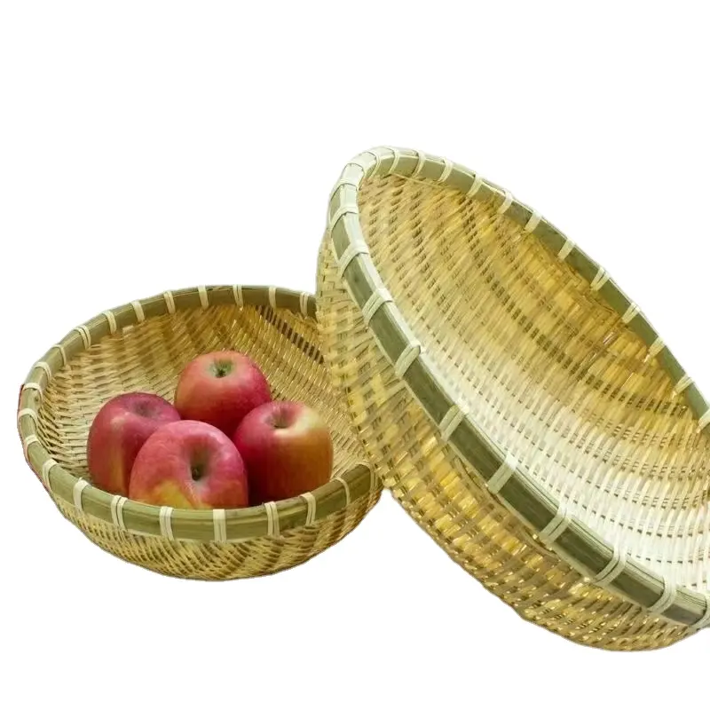 Régua de bambu para lavar roupa, pão cozido no vapor, produtos de bambu, lavar legumes, cesto de frutas e drenagem