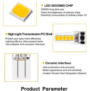 <strong>G4</strong> AC DC 12V-<strong>24V</strong> Halogen Replacement Mini <strong>LED</strong> Lamp New <strong>Led</strong> Ac COB Candle Lamp <strong>LED</strong> <strong>G4</strong> Crystal Lamp - Product Image 6