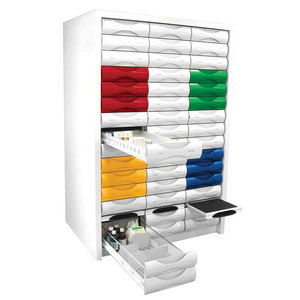 Cửa Hàng Dược Nội Thất Lưu Trữ Tủ Tùy Chỉnh Kim Loại Thuốc Ngăn Kéo - Product Image 1