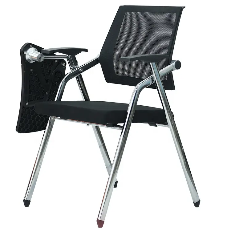 Silla de conferencia comercial, sillón de oficina de cuatro patas, económico, para sala de reuniones