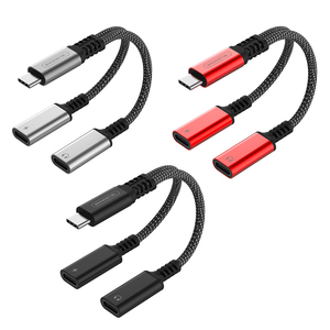 Somostel SMS-BZ18 Charging and Music With Hifi Sound <strong>2</strong> <strong>in</strong> <strong>1</strong> Adapter Cable 60W USB C Fast Charging Data Cable - Product Image 1