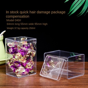 Con số hiển thị trường hợp Acrylic Hộp tinh thể PS nhựa trong suốt bong bóng Mart tủ trưng bày cho bánh quy trang trí hiển thị đứng - Product Image 3