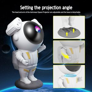 Astronot Galaxy için LED yıldızlı gökyüzü gece lambası ABS bulutsusu uzay yıldız projektör zamanlayıcı uzaktan kumanda ile yatak odası tavan için De - Product Image 5