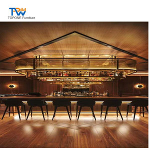 Dayanıklı bar tezgah dikdörtgen şekil restoran bar sayacı Modern bar restoran otel Vip salonu için tasarım - Product Image 4