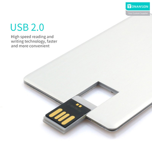 名片u盘2.0全彩印刷流行礼品广告8GB金属吊坠16GB信用卡u盘