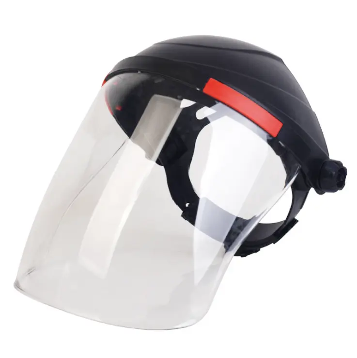 Protector de alta calidad transparente medio acrílico protector facial reutilizable soldadura eléctrica protección facial 2mm protector facial de seguridad