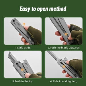 Hot SKD-11Stainless thép trọng lực bỏ túi dao sắc nét cơ khí dao dành cho người lớn quốc phòng dao với vành đai di động Clip - Product Image 4