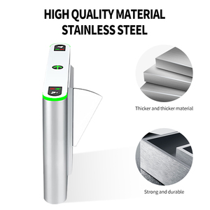 Sistema di controllo degli accessi degli edifici per uffici di Shouweishen QR Code e riconoscimento del volto Flap barriera cancello del tornello - Product Image 3
