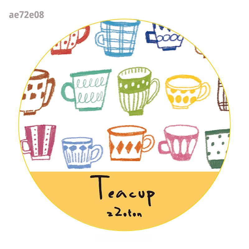 Tasse à thé à motifs de 8 lignes-blanc-25mm*5m