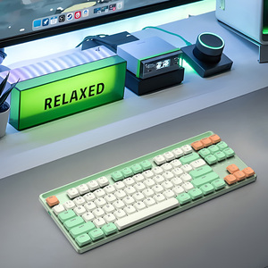Outemu Brown Axis 3 Mode Wireless 87Key ISO Supported Ergonomic Mechanical <strong>Keyboard</strong> English Thai <strong>Numeric</strong> System Rohs Certified