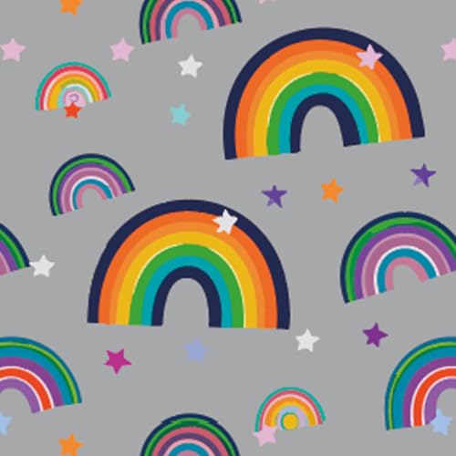 Gray - Rainbow (With Collar)