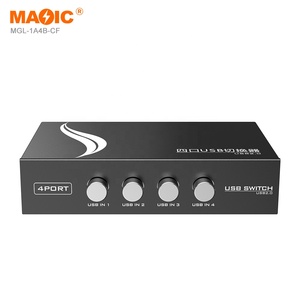 4ポートプリンタースイッチUSB2.0手動プリンターシェアスイッチハブ4 in 1 out Usb A To B for printer - Product Image 3
