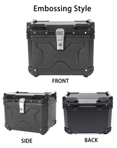 JDR 45L-X ABS,ブラック防水クイックリリースバイクトランクABSトランクバイクトップ - Product Image 2