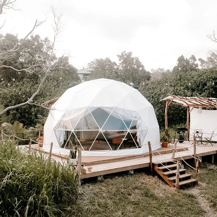 Tenda prefabbricata del deserto dell'hotel di Eco della casa trasparente della cupola della decorazione popolare di lusso per il campeggio