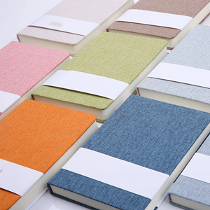 Custom Printing Service High Quality Linen Cover <strong>Notebooks</strong> Journals Planner <strong>With</strong> <strong>Round</strong> <strong>Corners</strong> - Product Image 2
