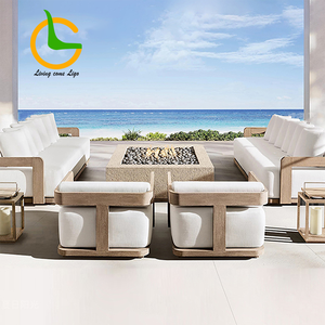 أريكة حديقة من خشب الساج على الطراز الحديث ، أرائك حدائق على الطراز المعاصر للأماكن الخارجية من من من من من من خشب الساج - Product Image 1