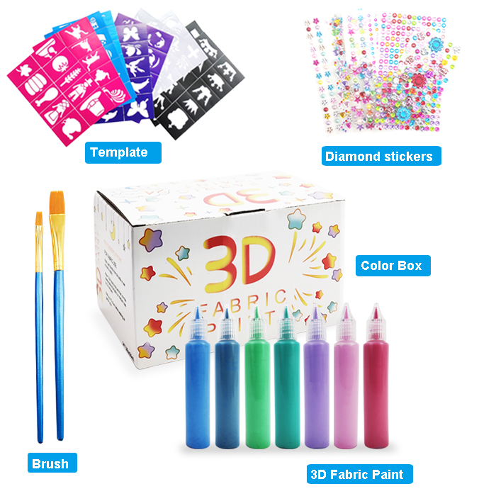 Kit de peinture pour tissu 3D