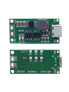 2 <strong>strings</strong>/3 <strong>strings</strong>/4 <strong>strings</strong> 1A/2A/4A Type-<strong>C</strong> to 8.4V 12.6V 16.8V boost lithium battery charging