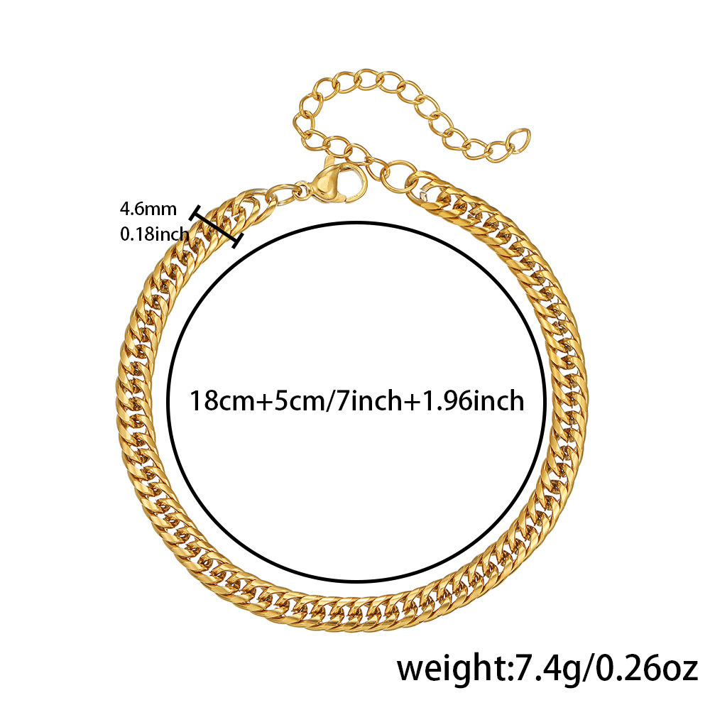 P0030-1 Bracelet (1.0 Double Buckle Rounded Edge)