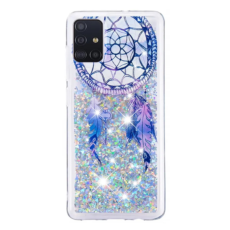 Дизайнерский роскошный блестящий Блестящий Мягкий чехол для телефона из ТПУ с жидкими кристаллами и зыбучим песком для Samsung Galaxy A51 для Nokia