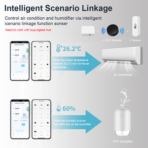 Tuya Zigbee датчик температуры и влажности, термометр, гигрометр, измерение Zigbee, поддержка 3,0 Алекса, Яндекс, контроль Алиса - Product Image 4