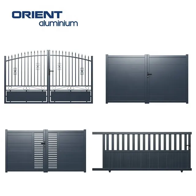 Nhà Kim Loại Nhôm Trượt Cổng, Mới Nhất Thiết Kế Chính Đường Lái Xe Trượt Gates, Lối Vào Tự Động Trượt Đường Lái Xe Cổng Nhà