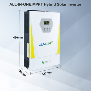 Runcin 3000W Hybrid Solar <strong>Inverter</strong> High Frequency 24V MPPT Charger <strong>with</strong> 100A <strong>AC</strong> <strong>DC</strong> <strong>Input</strong> <strong>Output</strong> 230VAC Free WIFI Single Phase - Product Image 3