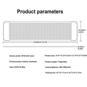 Display dinamico del pannello a LED con occhi diavoli per auto luce flessibile per parabrezza intelligente messaggio a scorrimento morbido - Product Image 6